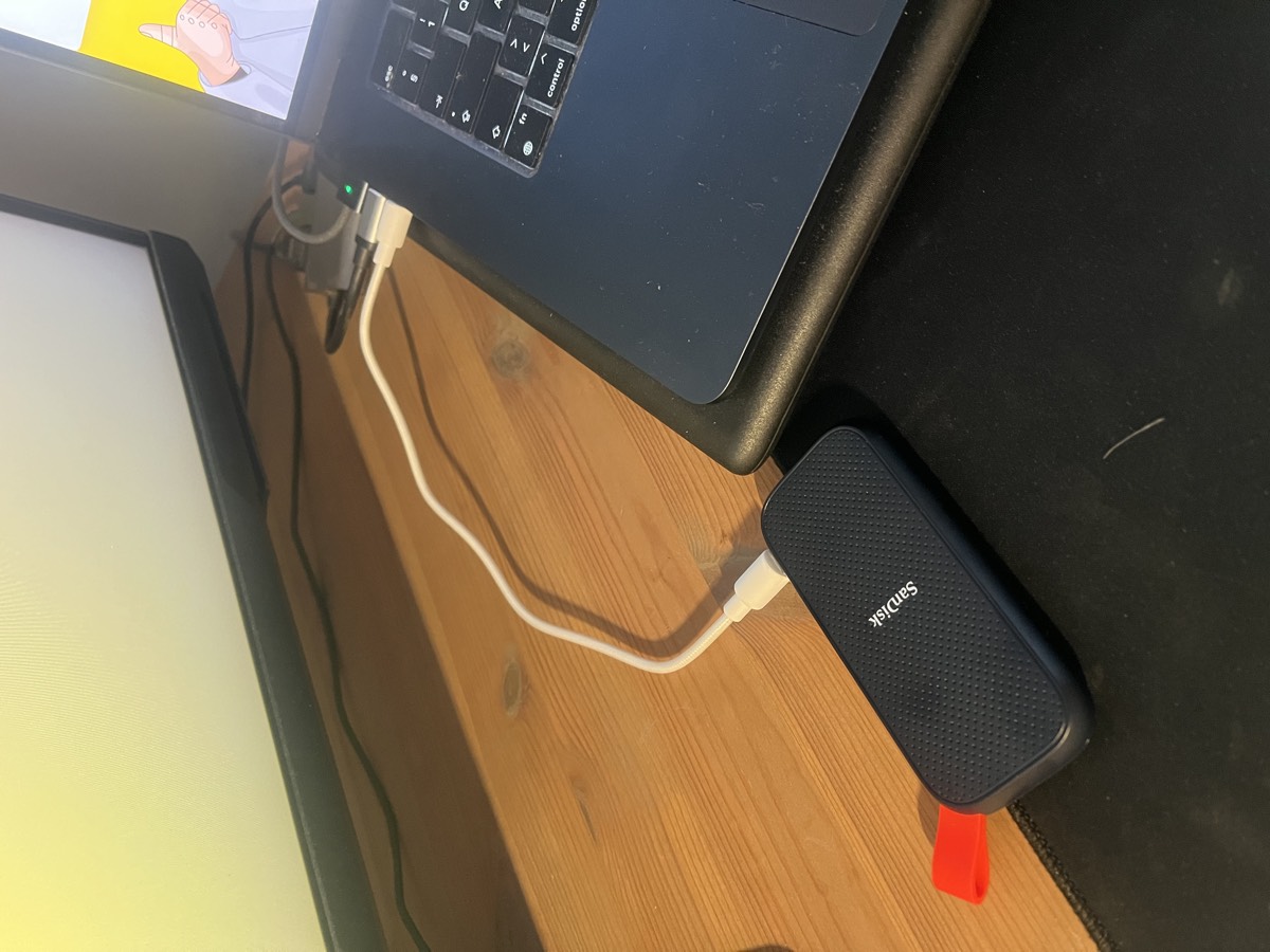 My USB-C to USB-C cable that I tried